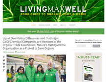 Tablet Screenshot of livingmaxwell.com